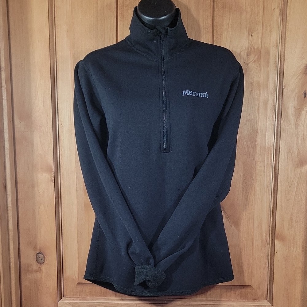 Marmot Black Half-Zip Fleece Pullover